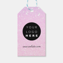 カスタム会社ロゴ製品説明ピンクGLITT ギフトタグ