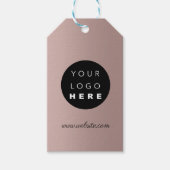 カスタム会社ロゴ製品説明ブラウンバラ ギフトタグ (正面)