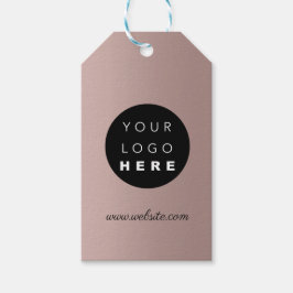 カスタム会社ロゴ製品説明ブラウンバラ ギフトタグ