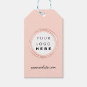 カスタム会社ロゴ製品説明価格ラベル ギフトタグ (正面)