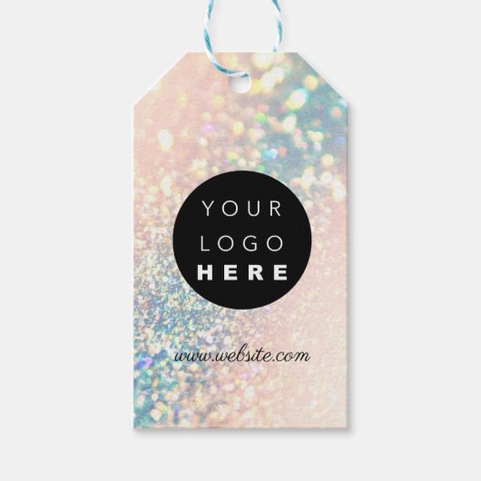 カスタム会社ロゴ製品説明感謝していルクス ギフトタグ (正面)