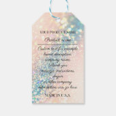 カスタム会社ロゴ製品説明感謝していルクス ギフトタグ (裏面)