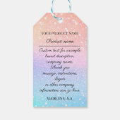 カスタム会社ロゴ製品説明感謝していOmbr ギフトタグ (裏面)