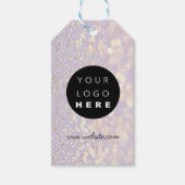 カスタム会社ロゴ製品説明金ゴールド ギフトタグ (正面)