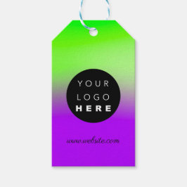 カスタム会社ロゴ製品説明Green Purp ギフトタグ