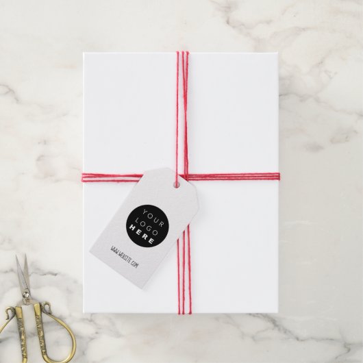 カスタム会社ロゴ製品説明MADE USA ギフトタグ (より糸付き)