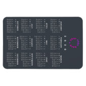 カスタム会社ロゴ2020カレンダー営業所 マグネット (横)