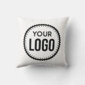 カスタム会社ロゴ クッション (裏面)