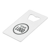 カスタム会社ロゴ クレジットカード栓抜き (正面アングル)