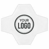 カスタム会社ロゴ サッカーボール (フラット)