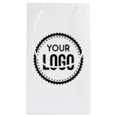 カスタム会社ロゴ スモールペーパーバッグ (裏面)