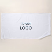 カスタム会社ロゴ ビーチタオル (正面)