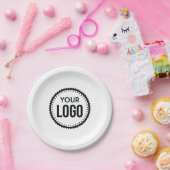 カスタム会社ロゴ ペーパープレート (パーティー)