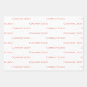 カスタム会社ロゴ ラッピングペーパーシート (正面)