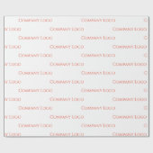 カスタム会社ロゴ ラッピングペーパー (フラット)