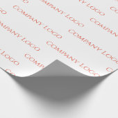 カスタム会社ロゴ ラッピングペーパー (角)