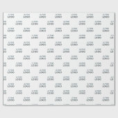 カスタム会社ロゴ ラッピングペーパー (フラット)