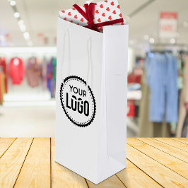 カスタム会社ロゴ ワインギフトバッグ