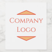 カスタム会社ロゴ ワインラベル (シングルラベル)