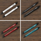 カスタム会社ロゴ&文字レッドペン 青ボールペン