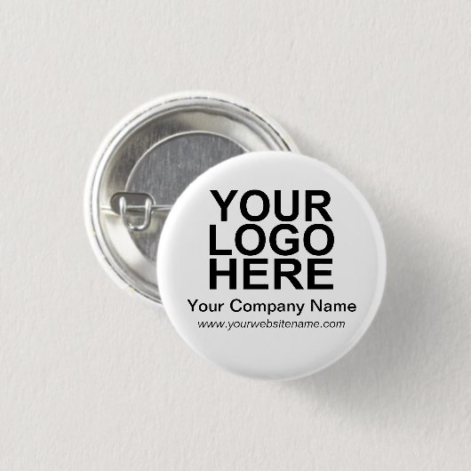 カスタム会社ロゴ 缶バッジ (正面&裏面)