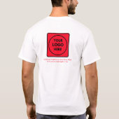 カスタム会社ロゴ Prooo スタッフTシャツ Tシャツ (裏面)