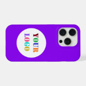 カスタム会社ロゴiPhoneケース選択カラー iPhoneケース (裏面横)