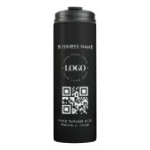 カスタム会社ロゴQRコードおよび文字シンプル タンブラー (正面)