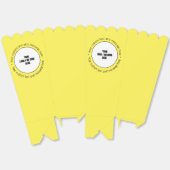 カスタム会社ロゴQRコード文字ポップコーンボックス フェイバーボックス (見開き)