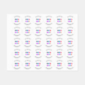 カスタム会社ロゴWebサイト名ビジネスラベル ラベル (シート)