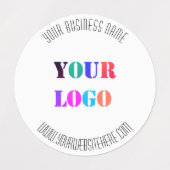 カスタム会社ロゴWebサイト名ビジネスラベル ラベル (デザイン1)