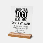 カスタム会社ロ企業のゴモダン会社 アクリルサイン (傾斜)