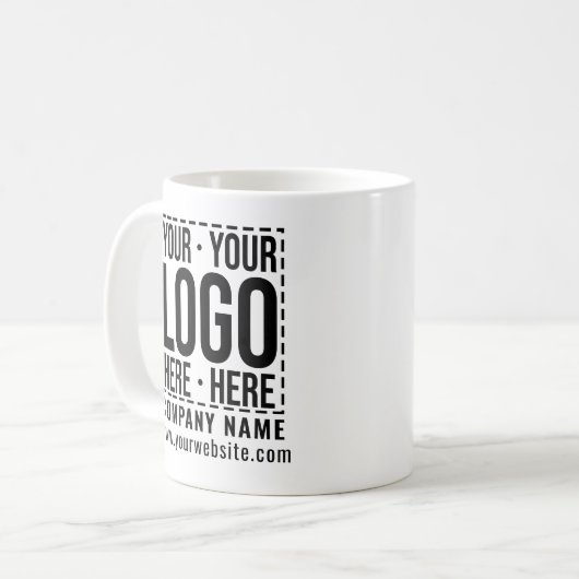カスタム会社ロ企業のゴモダン会社 コーヒーマグカップ (正面左)