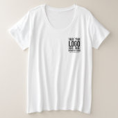 カスタム会社ロ企業のゴモダン会社 プラスサイズTシャツ (デザイン正面)