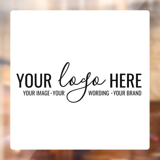 カスタム会社ロ企業のゴ店ガラス ウィンドウサイン (シート2)