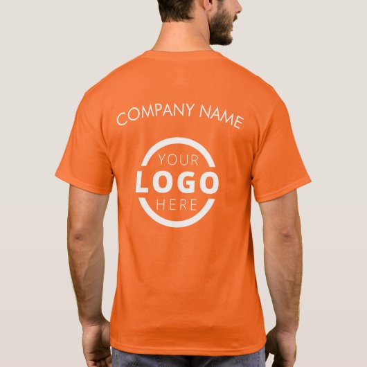 カスタム会社ロ企業のゴ従業員の制服 Tシャツ (裏面)