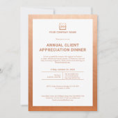 カスタム会社企業のイベントパーティー 招待状 (正面)