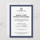 カスタム会社企業のイベントパーティー 招待状 (正面)