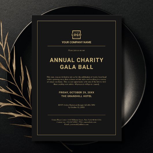 カスタム会社企業のイベントパーティー 招待状