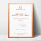 カスタム会社企業のイベントパーティー 招待状