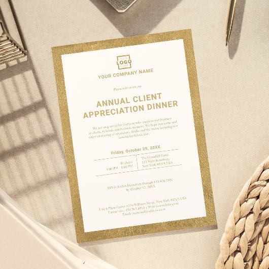 カスタム会社企業のイベントパーティー 招待状