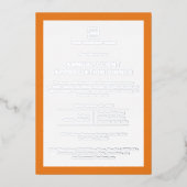 カスタム会社企業のイベントパーティー 箔招待状 (正面)