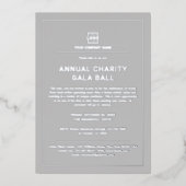 カスタム会社企業のイベントパーティー 箔招待状 (正面)