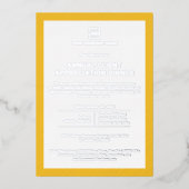 カスタム会社企業のイベントパーティー 箔招待状 (正面)