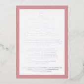 カスタム会社企業のイベントパーティー 箔招待状 (正面)