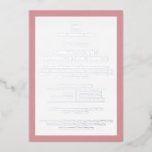 カスタム会社企業のイベントパーティー 箔招待状 (正面)