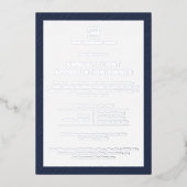 カスタム会社企業のイベントパーティー 箔招待状 (正面)