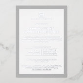 カスタム会社企業のイベントパーティー 箔招待状 (正面)