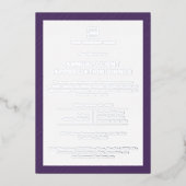 カスタム会社企業のイベントパーティー 箔招待状 (正面)