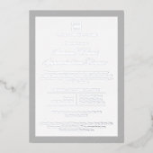 カスタム会社企業のイベントパーティー 箔招待状 (正面)